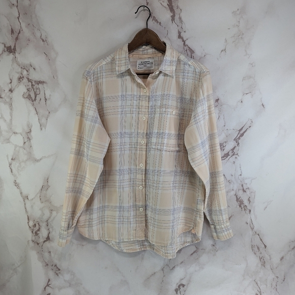 REI Tops - REI Shirt Womens Medium Pink Button Up Long Sleeve Cotton Plaid Co Up